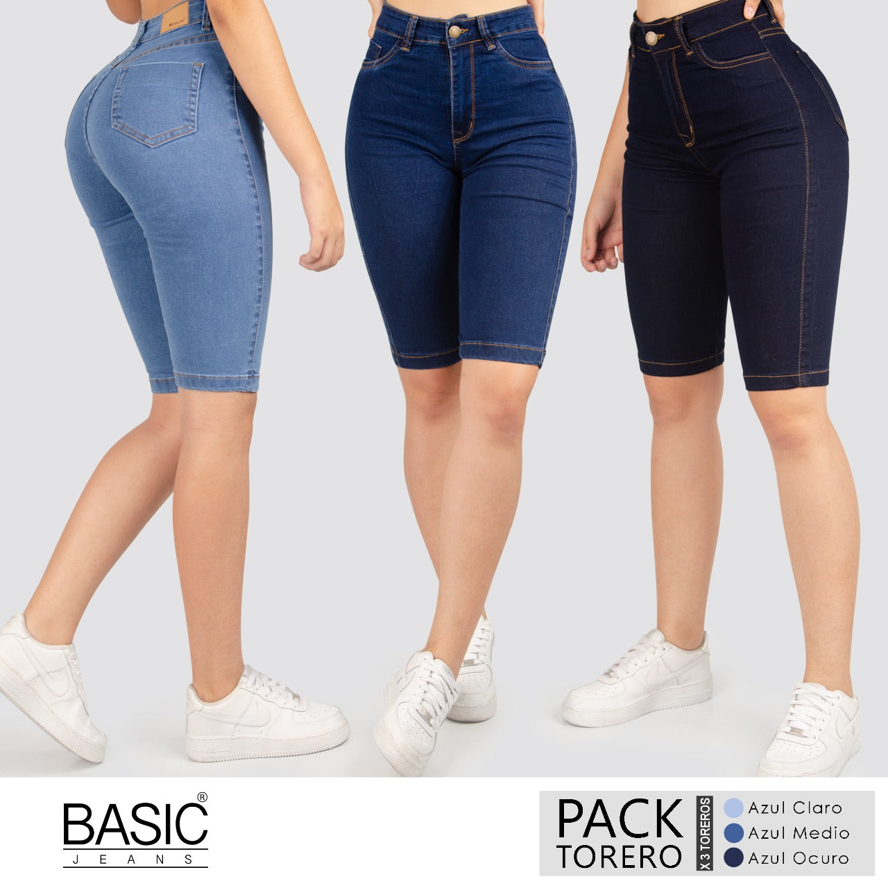 Pack Torero Mujer Denim 3 Unidades