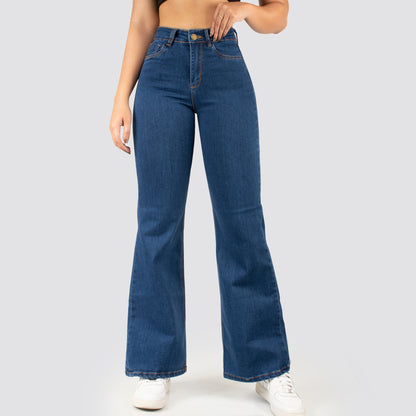 Pack Mom Flare Mujer Denim 2 Unidades