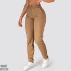 Jeans Mom Fit Tiro Alto Cafe