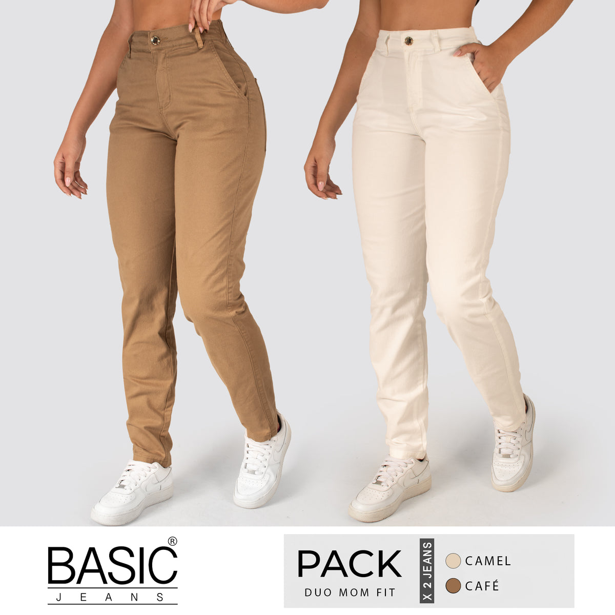 Pack Mom Fit Duo (Cafe-Marfil) 2 Unidades