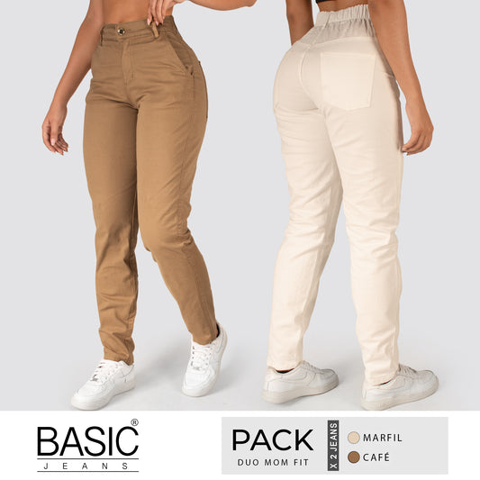 Pack Mom Fit Duo (Cafe-Marfil) 2 Unidades