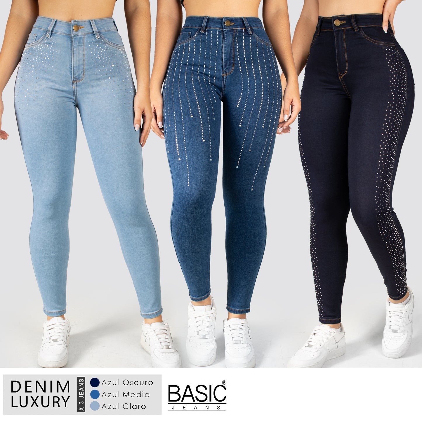 Pack Denim Luxury Mujer 3 Unidades