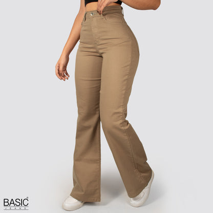 Pack Mom Flare Mujer Color (cafe-marfil) 2 Unidades