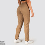 Jeans Mom Fit Tiro Alto Cafe