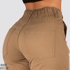 Jeans Mom Fit Tiro Alto Cafe