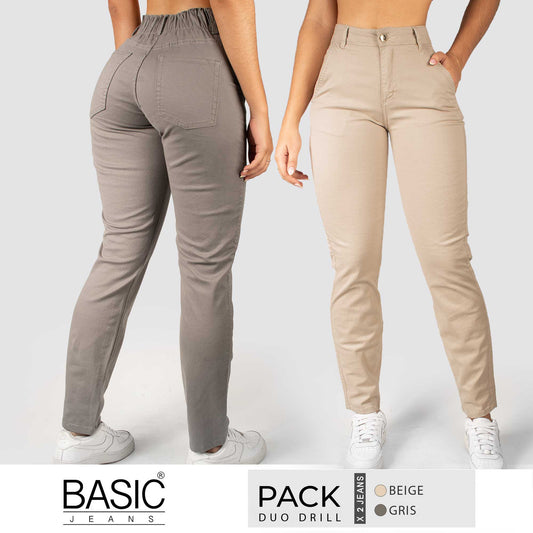 Pack Mom Dril Color 2 Unidades