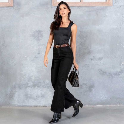 Pack Mom Flare Mujer Denim 2 Unidades