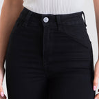 Jeans Skinny Tiro Alto Negro Basic
