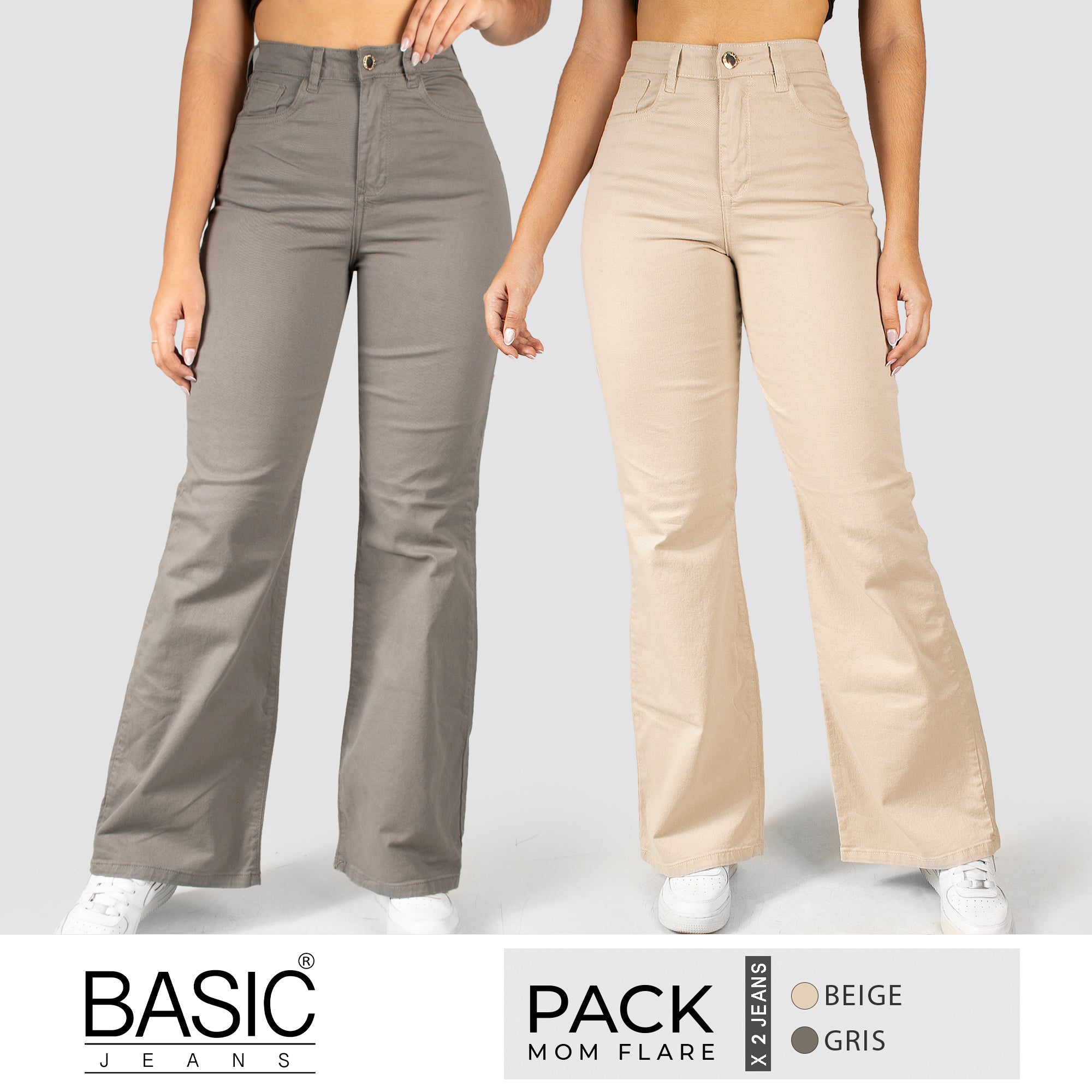 Pack Mom Flare Mujer Color 2 Unidades ¡Edición Limitada!