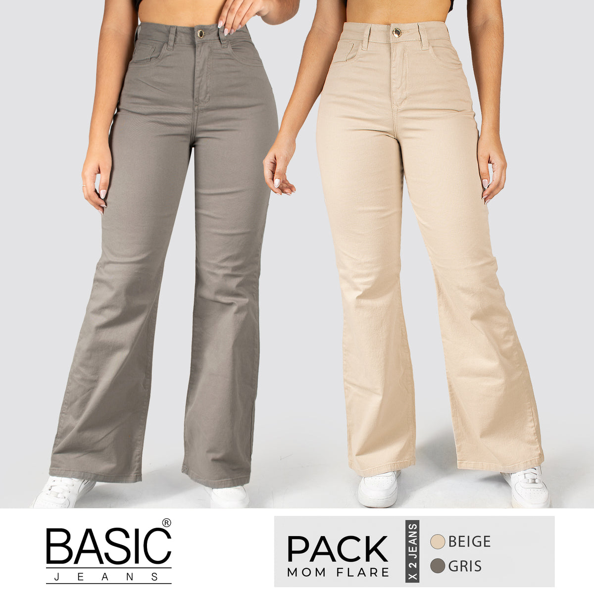 Pack Mom Flare Mujer Color 2 Unidades ¡Edición Limitada!