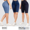 Pack Torero Mujer Denim 3 Unidades